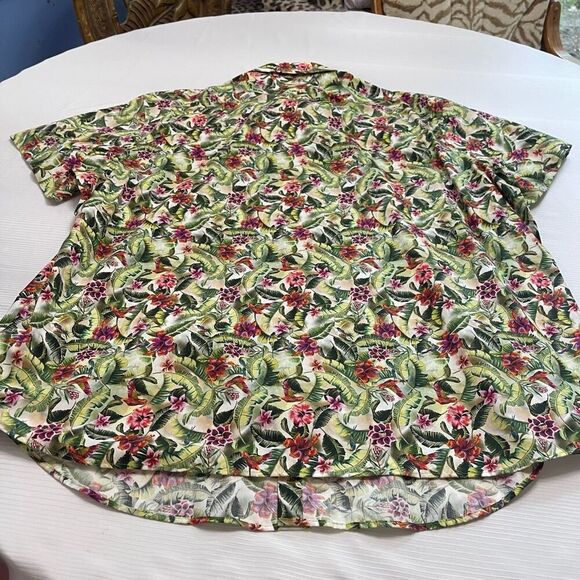 Jared Lang Men’s Tropical Short Sleeve Button Up Shirt Size 2XL - Picture 3 of 5